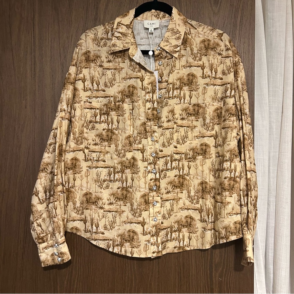 Cami NYC Desert Patterned Top size small